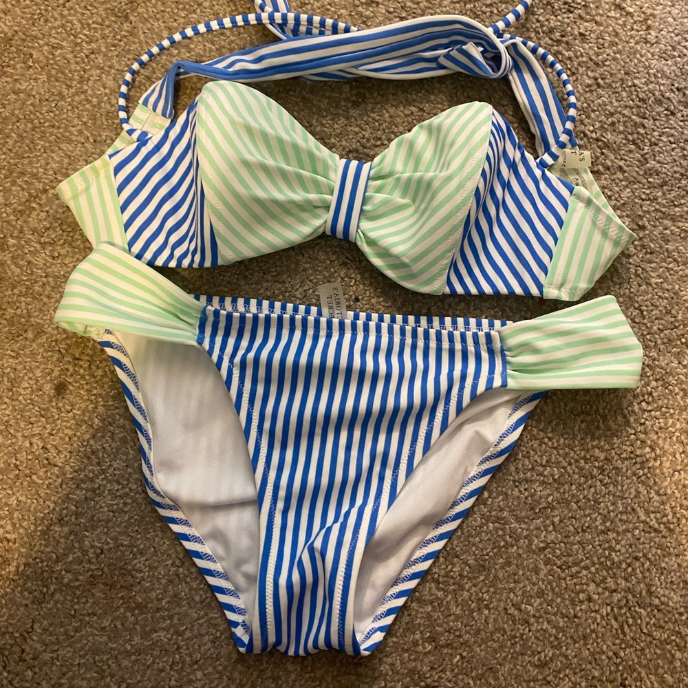 Victoria secret blue and green bikini
